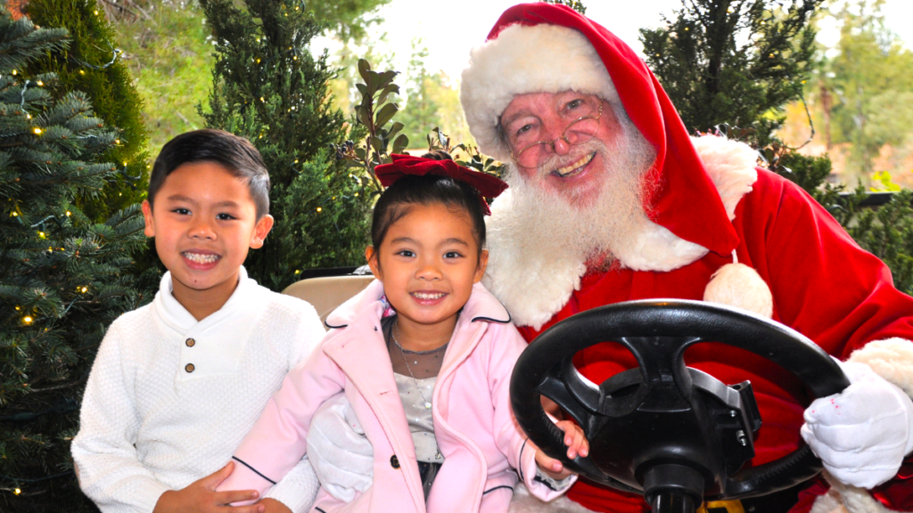 kids with santa